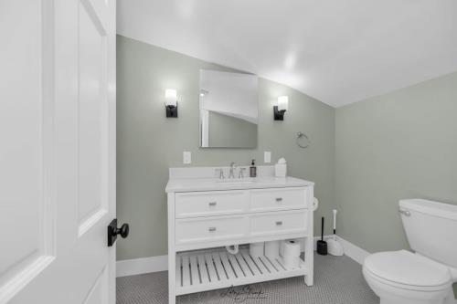 Modern Farm Home bathroom in Union Pier, MI.