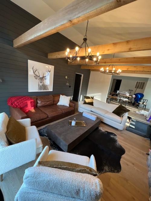 Barn & Beach Main House living room in Union Pier, MI.