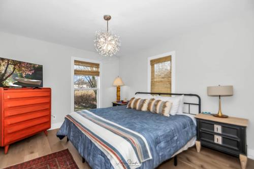 Barn & Beach Main House bedroom in Union Pier, MI.